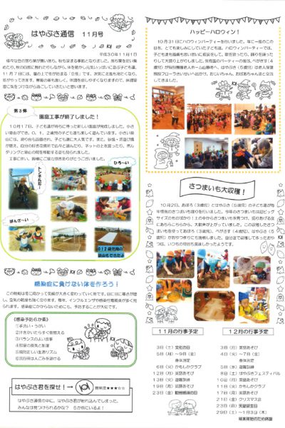 はやぶさ通信2018年11月号