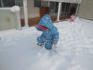 雪遊び